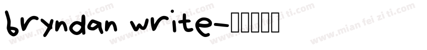 bryndan write字体转换